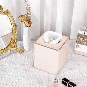 Linen Decorative Tissue Box Cover